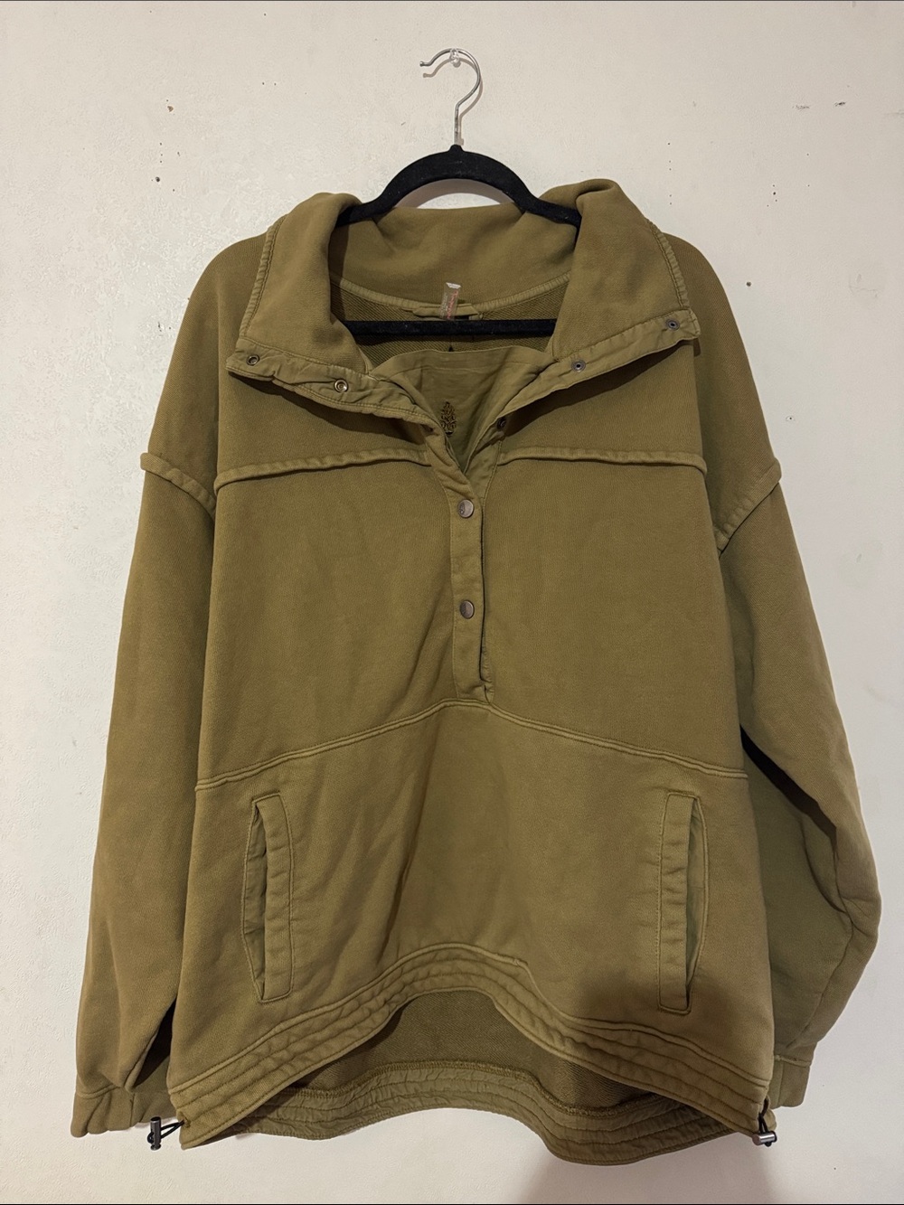 FP Movement by Free People Olive Green Hooded Pullover Jacket